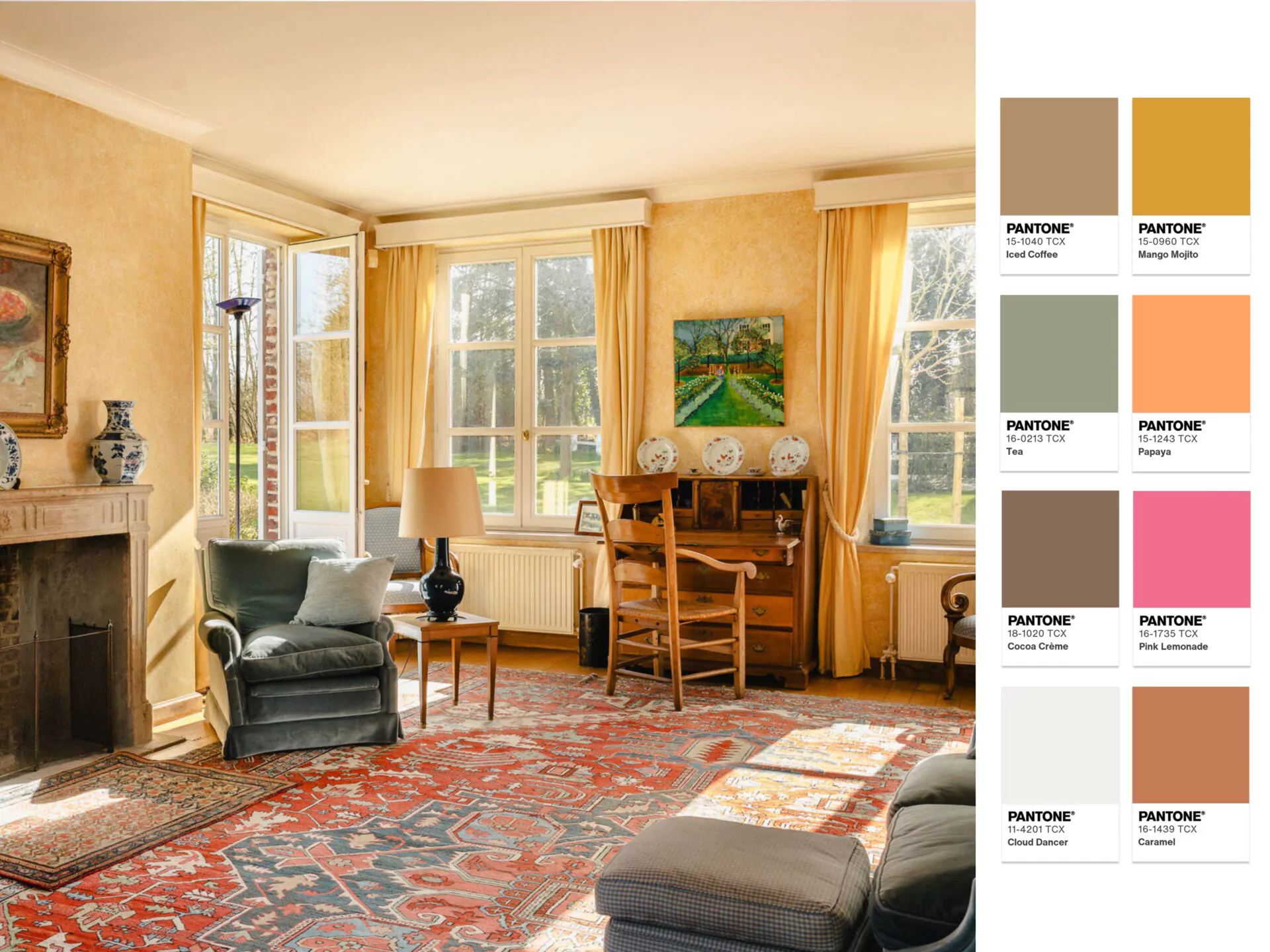 Belgium Sothebys Int. Realty Des intérieurs façonnés par les palettes de couleurs Pantone 2026